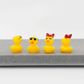 RESIN MINI ACCESSORISED DUCKS 4PCS