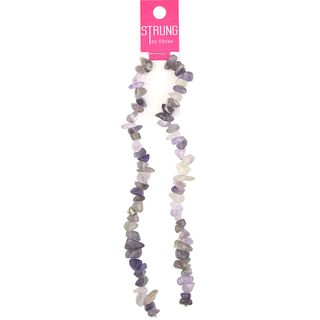 Beads Strung Stone Chips Amethyst 100Pcs