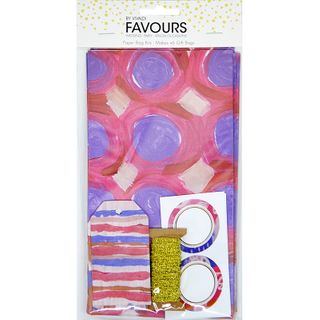 Fav Paper Bag Kit Hot Pink Makes 6 1Pk