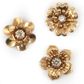 Metal Flower Stick On Assorted 20mm 6Pcs