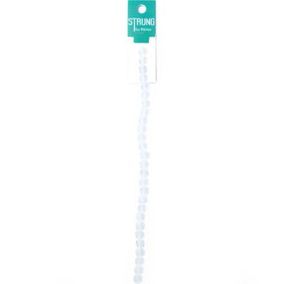 Beads Strung Glass Round Faceted Crystal