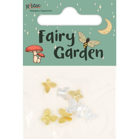MINI BUTTERFLIES METAL 8PCS