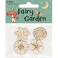 WOOD SHAPES ENGRAVE FLORAL 4PCS