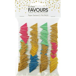 Paper Garland Bright Glitter 2.7M X 3Pc