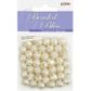 Bead Plastic Facet Round Prl Cream 20gm