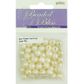 Bead Plastic Facet Round Prl Cream 20gm