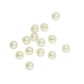 Bead Plastic Facet Round Prl Cream 20gm