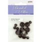 Bead Plastic Round AB Black 16Pcs