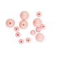 Bead Plastic Round Ab Pink 16Pc