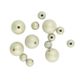 Bead Plastic Round AB Stone 16Pcs