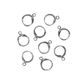 HUGGIE HOOP W EYE 12MM 10PC SILVER
