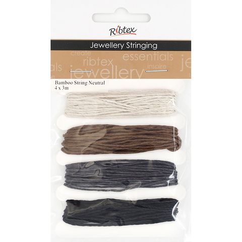 BAMBOO CORD STRING NEUTRAL 4 x 3m