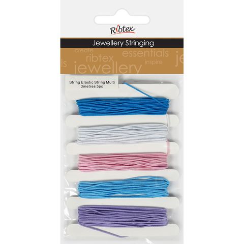 ELASTIC STRING COLOURS 5X3M