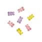 PJ CLEAR TEDDY BEAR BEAD MULTI 15PC