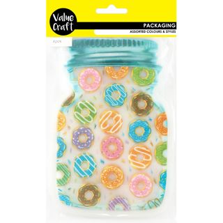 Pkg Zip Lock Bag Donut 12X19.5Cm 4Pc