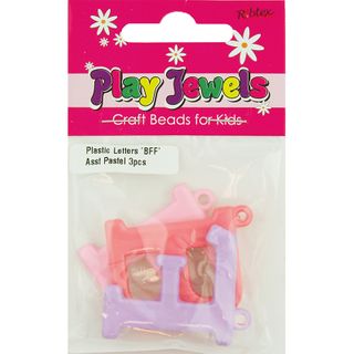 Plastic Letters Bff Pastel 3Pc