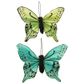 Butterfly 9.5x7cm Bright Green Blue 4Pcs