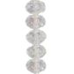 Bead Squashed Facet Crystal AB 35pcs