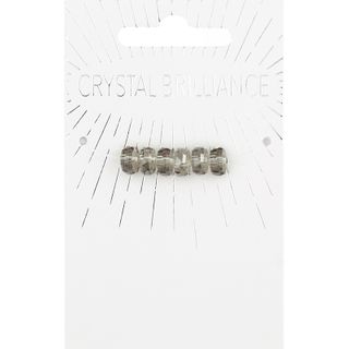 Crystal Crow 6Mm Faceted Smoke
