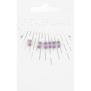 Crystal Crow 6Mm Faceted 6Pc
