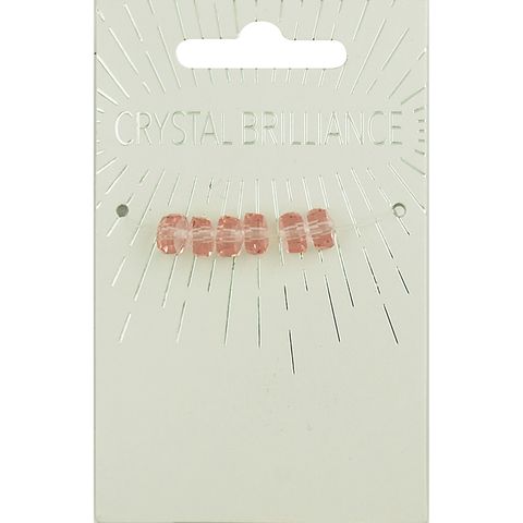 Crystal Crow 6Mm Faceted 6Pc