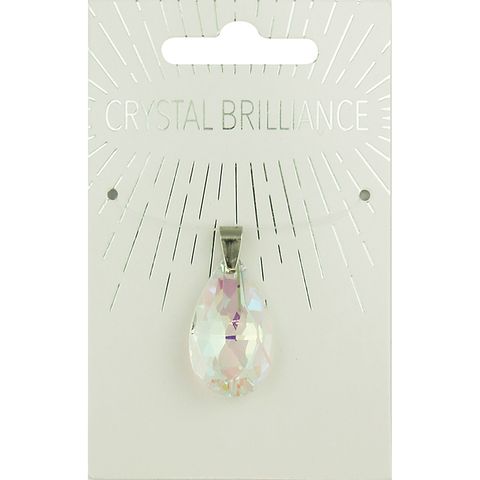 Crystal Pendant Teardrop Crystal AB