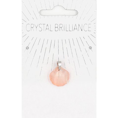 Chinese Crystal Shell Pendant Pink 1Pc