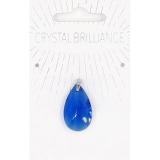 CHINESE CRYSTAL TEARDROP PNDNT BLUE 1PC