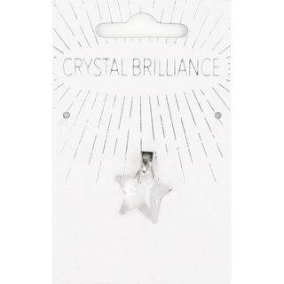 CHINESE CRYSTAL STAR PENDANT CLEAR 1PC