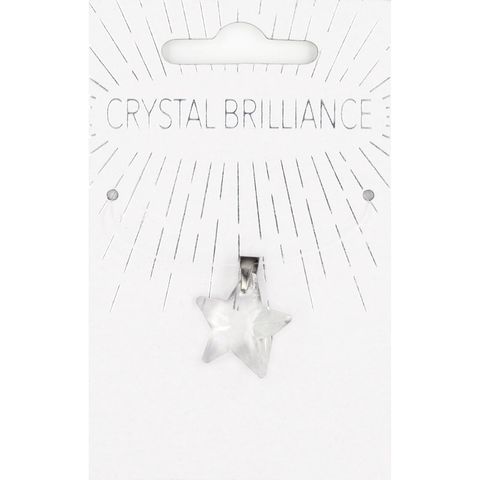 CHINESE CRYSTAL STAR PENDANT CLEAR 1PC