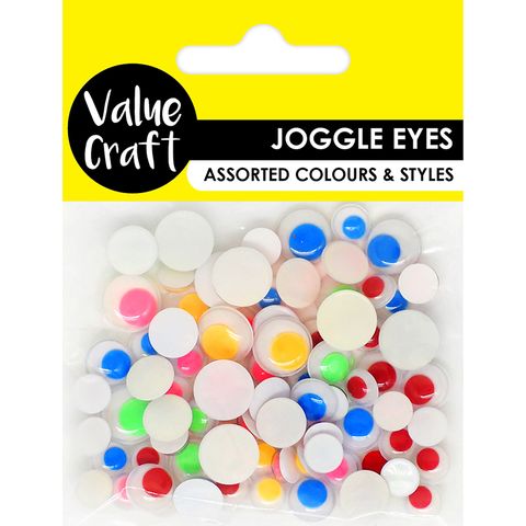 CRAFT JOGGLE FLUORO MULTI 80PCS