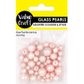 PEARL GLASS BEAD MIX SOFT PINK 49PCS