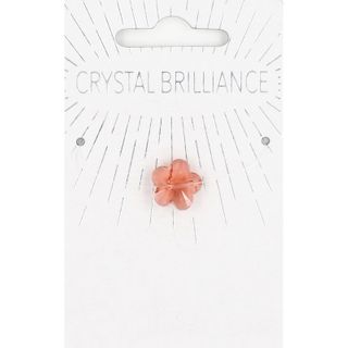 Chinese Crystal Flower Pendant Pink 1Pc