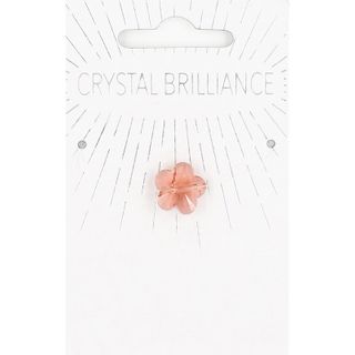 CHINESE CRYSTAL FLOWER PENDANT PINK 1PC