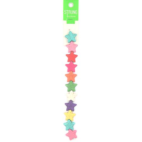 Strung Stone Star Multi 11Pcs