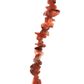 Strung Stone Chips Orange Agate 100Pcs