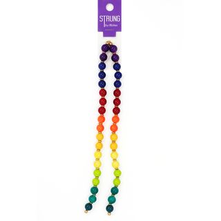 STR RD GLASS BEAD MULTICOLOUR