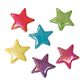 BEAD PLASTIC 20MM STAR IRIDESCENT 25G