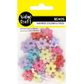 BEAD PLASTIC 20MM FLOWER IRIDESCENT 25G