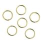 RINGS 25MM METAL GOLD 6PC