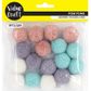 PASTEL YARN POM POMS 18PCS