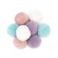 PASTEL YARN POM POMS 18PCS