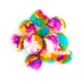 POM POMS MULTI FLURO YARN 40PCS