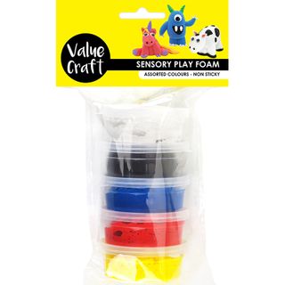 SENSORY PLAY FOAM PRIMARY COLOURS 5 PACK