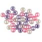 PEARL PLASTIC BEAD 6MM MIXED 20G