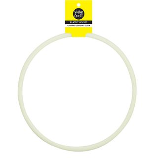 HOOP PLASTIC 21CM WHITE 1PC