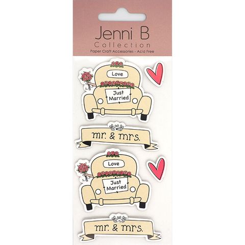 Jenni B Car Just Married Pinks 6Pcs