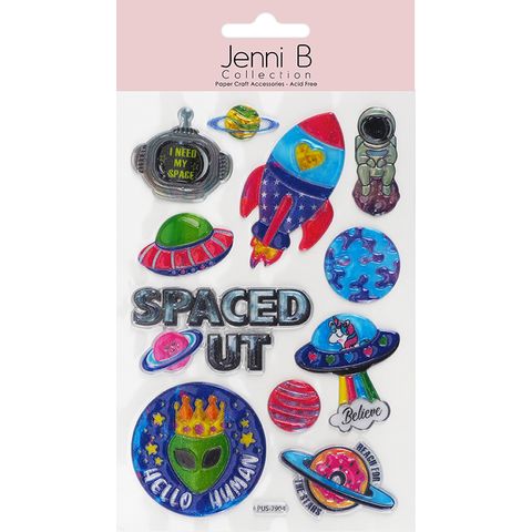 JB GLITTER TEEN STICKERS SPACED OUT
