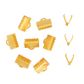 Jf Acc Ribbon Clamp 10Mm Gold 10Pcs