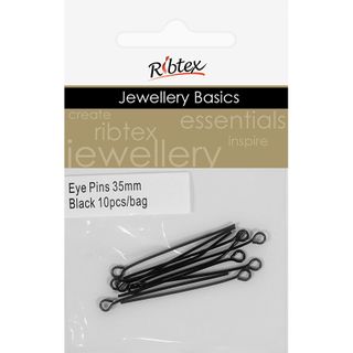 Eye Pins 35mm Black 10Pcs